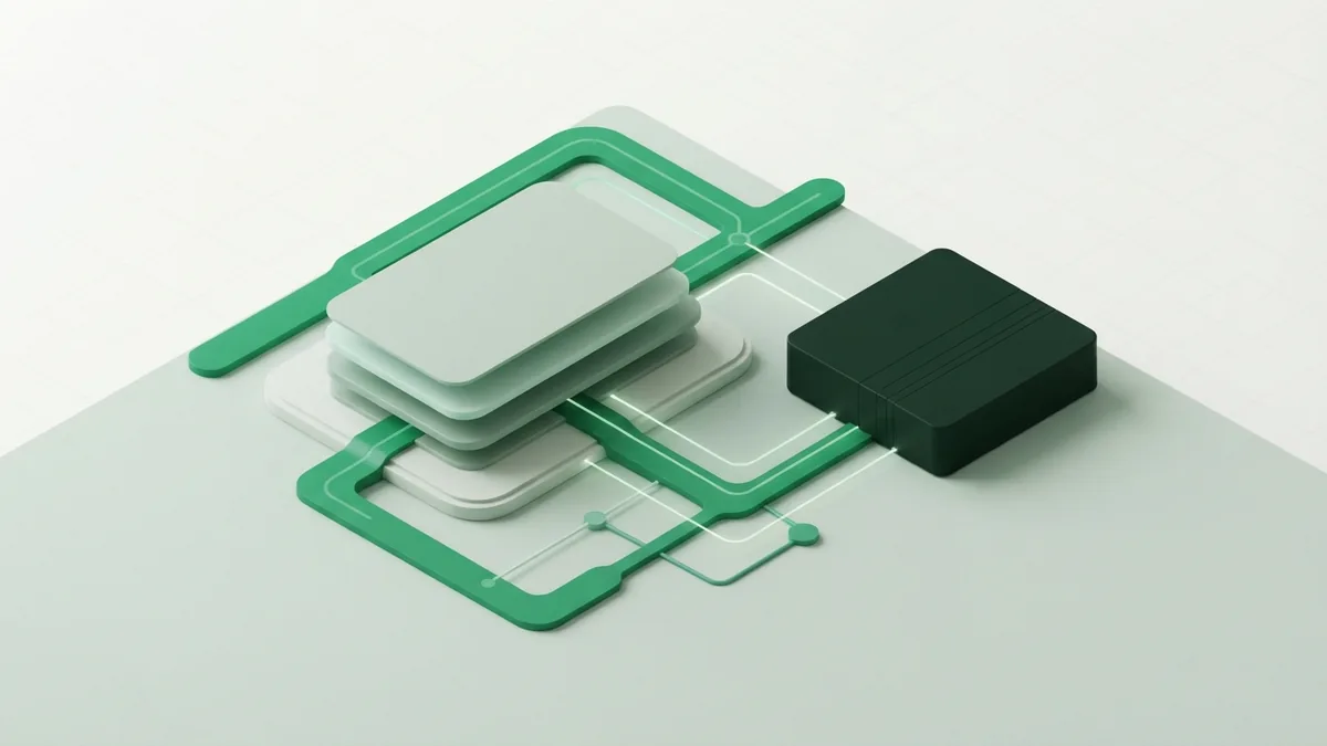 Efficient ACH payment system Layered payment blocks linked to a ledger through an efficient ACH network