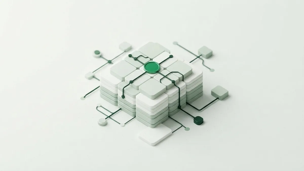 Blank abstract ledger linked to a digital asset for cryptocurrency tax record keeping