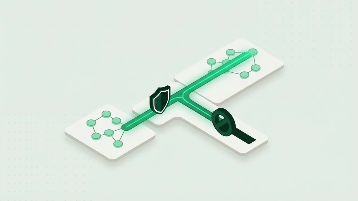 Abstract payment routing path with a shield and branching risk checks
