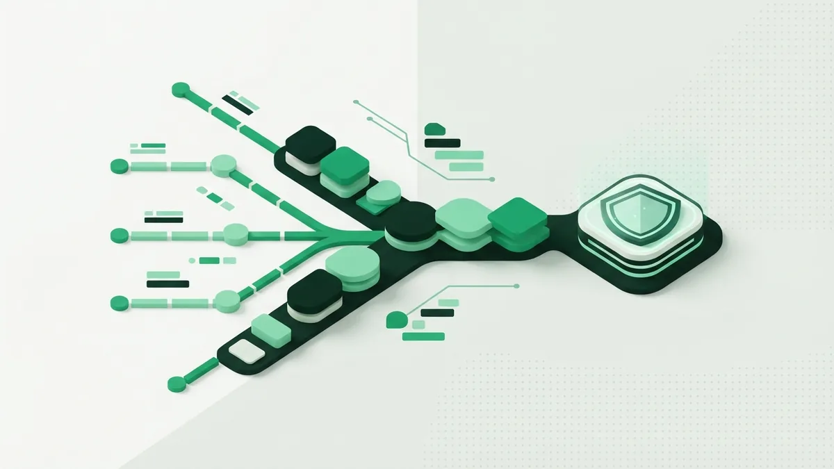 Layered payment tokens follow a clear route toward one node in an abstract PayID benefits concept