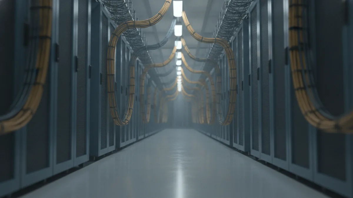 Transaction processing infrastructure Data center infrastructure symbolizing transaction processing reliability