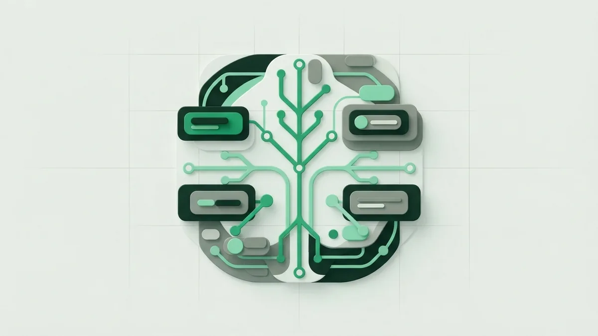 Abstract global payment network with connected nodes and branching routes in green tones