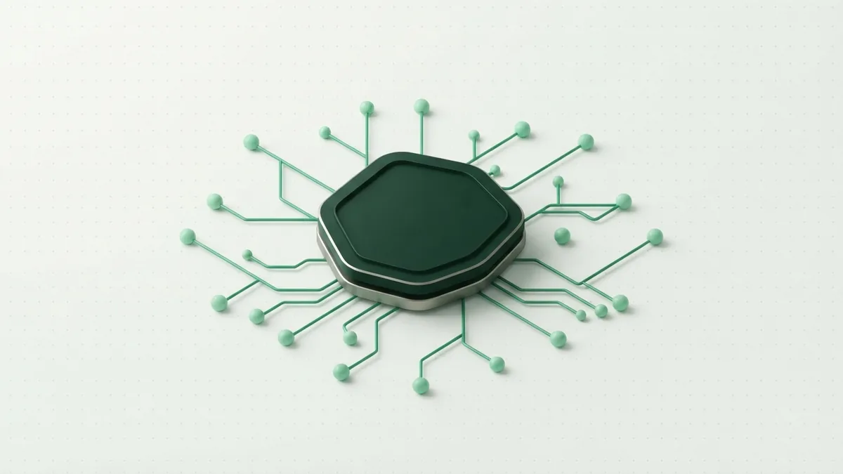 Deep forest shield over an emerald network showing secure payment protection