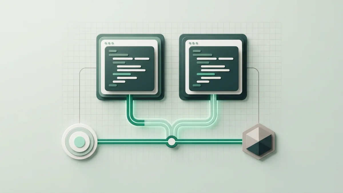 Two separate banking identifiers linking an account node with its bank through a simple route