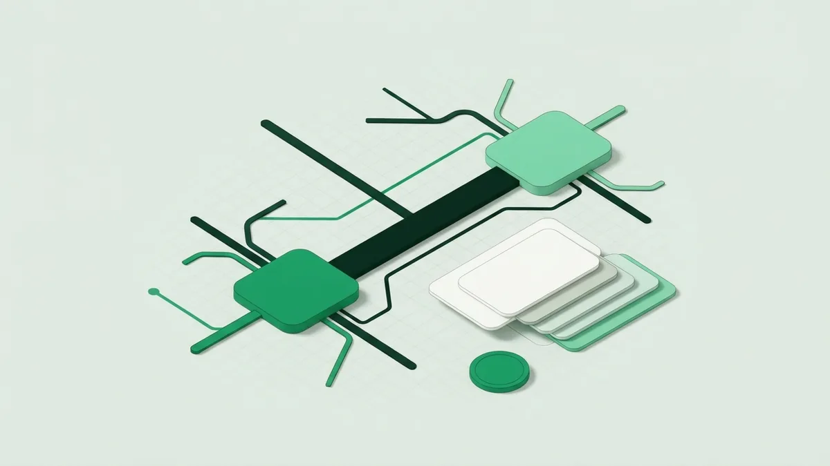 Issuer and network connection Abstract card network with issuer nodes and connected payment routing paths