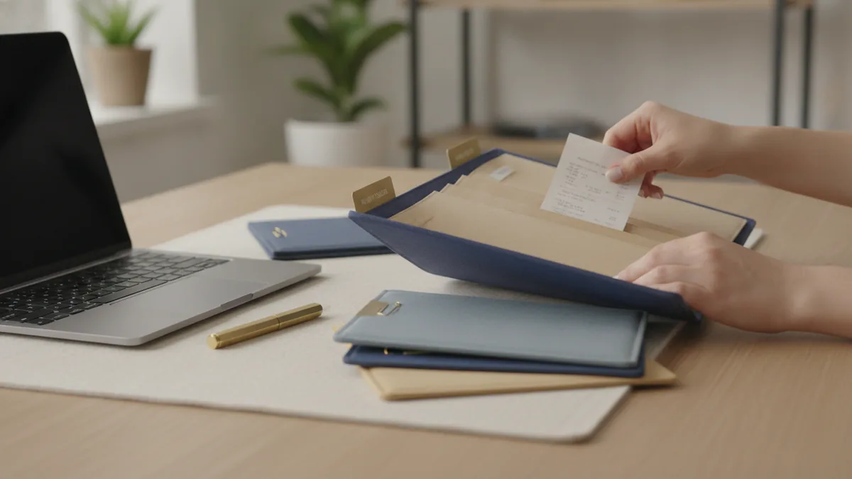 Organized receipt filing that helps you retrieve a transaction reference later