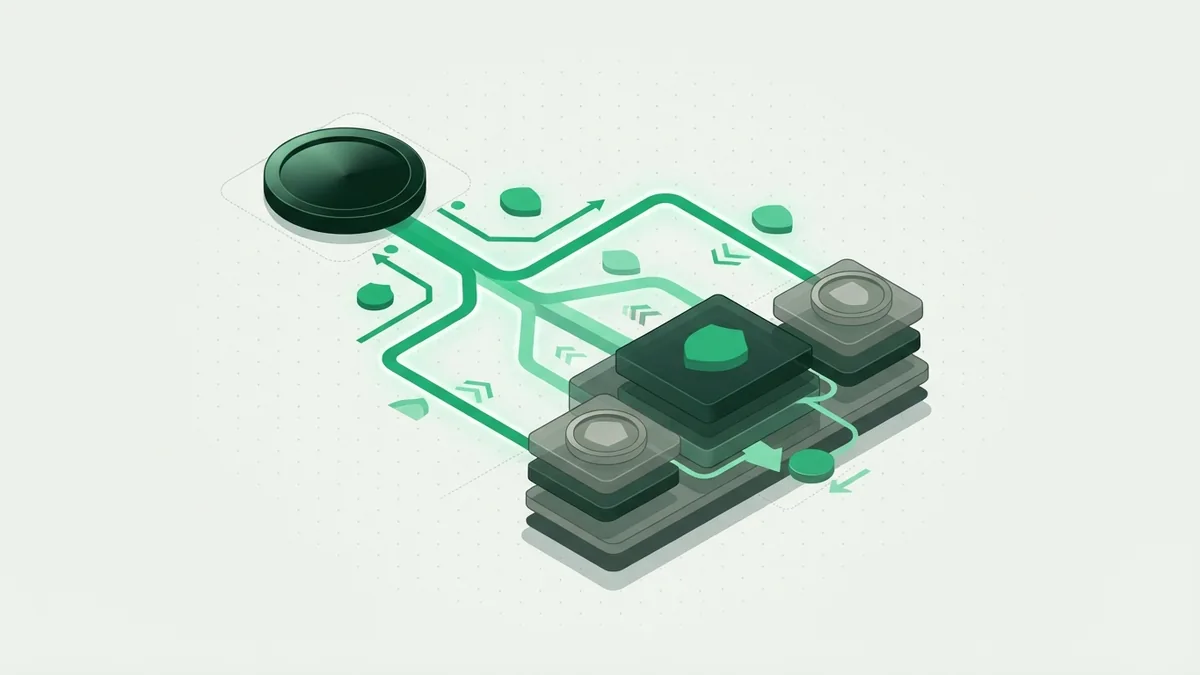 Abstract acquirer system routing merchant payments toward settlement blocks