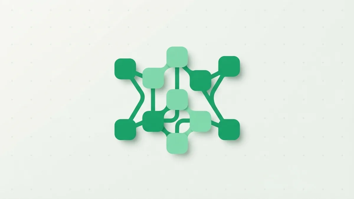 Customer trust grows through connected steps Abstract green network of connected nodes representing customer trust and long-term business ties