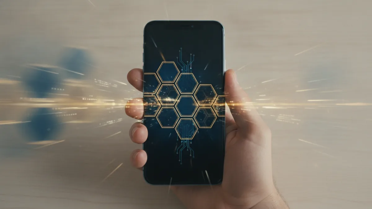 Mobile device concept illustrating secure payment authentication and fraud reduction