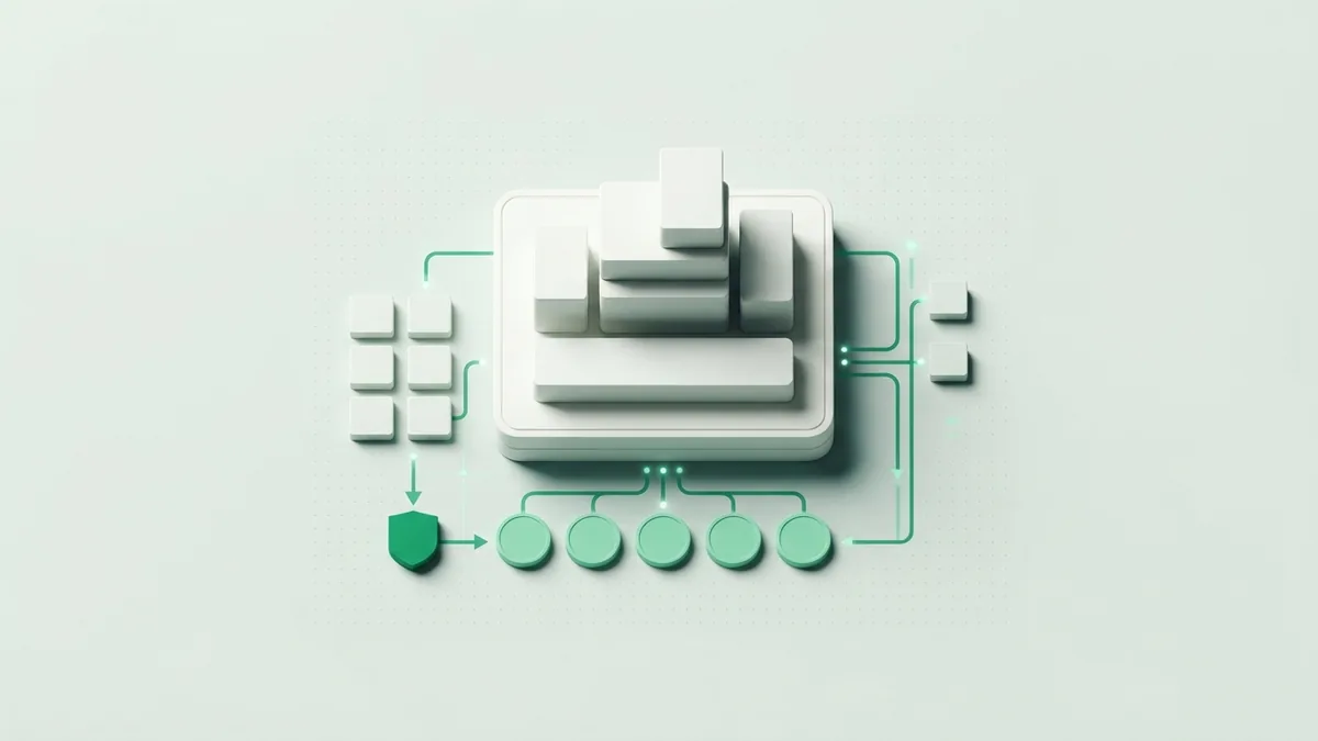Payment fee structure concept Abstract payment cost blocks and tokens arranged in a clear fee structure